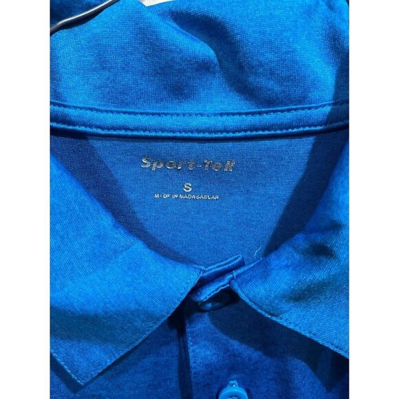 Hammer Bowling Polo Men's Size S Blue Polo Patch 1/4 Button Up Gecko Athleisure - Picture 3 of 7